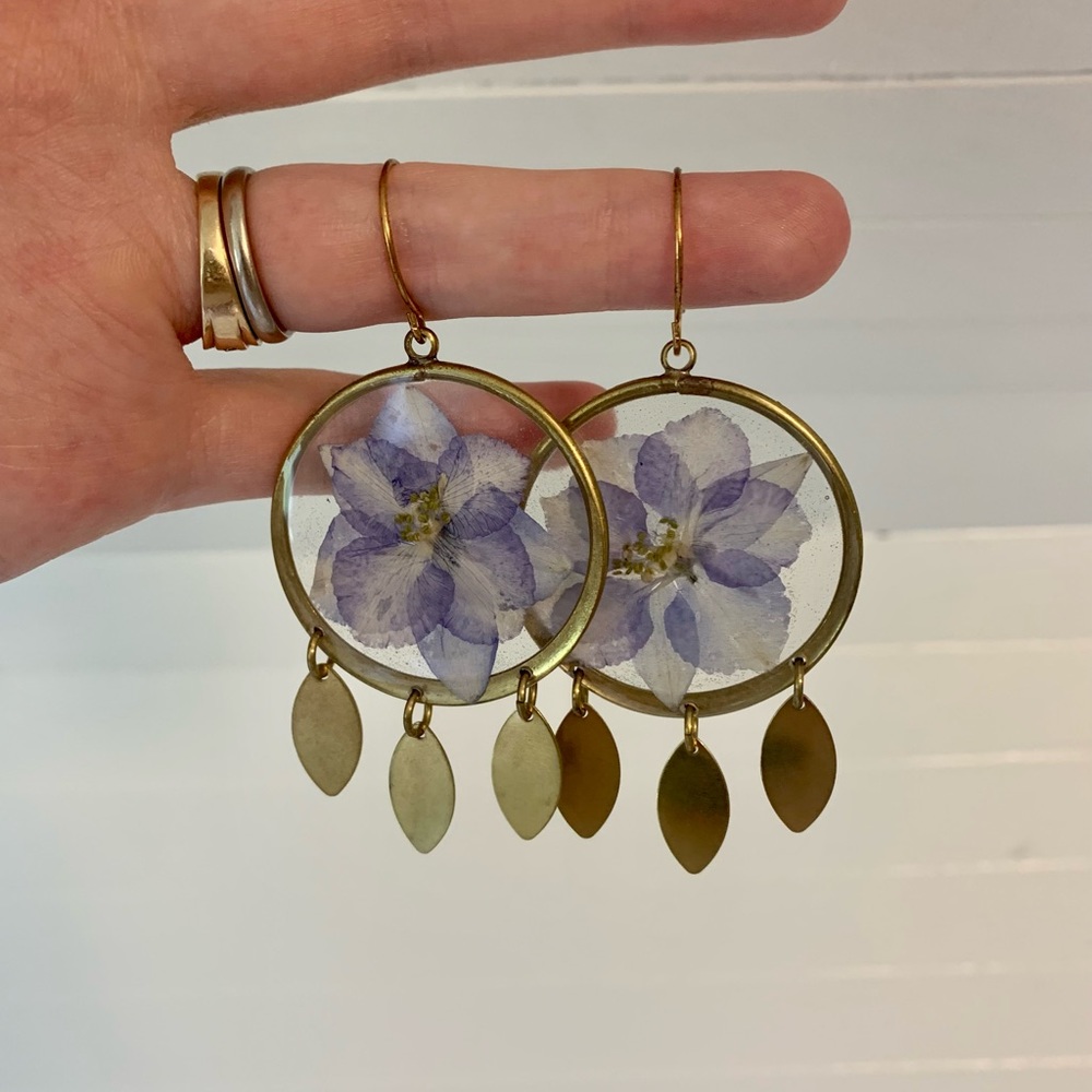 Pale Purple Blossom Dangles